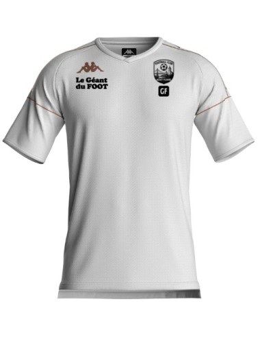 Maillot Kappa Mianto blanc avec écusson du FC Roset-Fluans